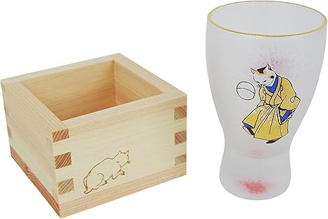 Aderia Japan Edo Neko Katze Masuzake Glas Japanischer Sake Niedliche Katzen Katze W Ball 6616 Aus Japan Amazon De Kuche Haushalt