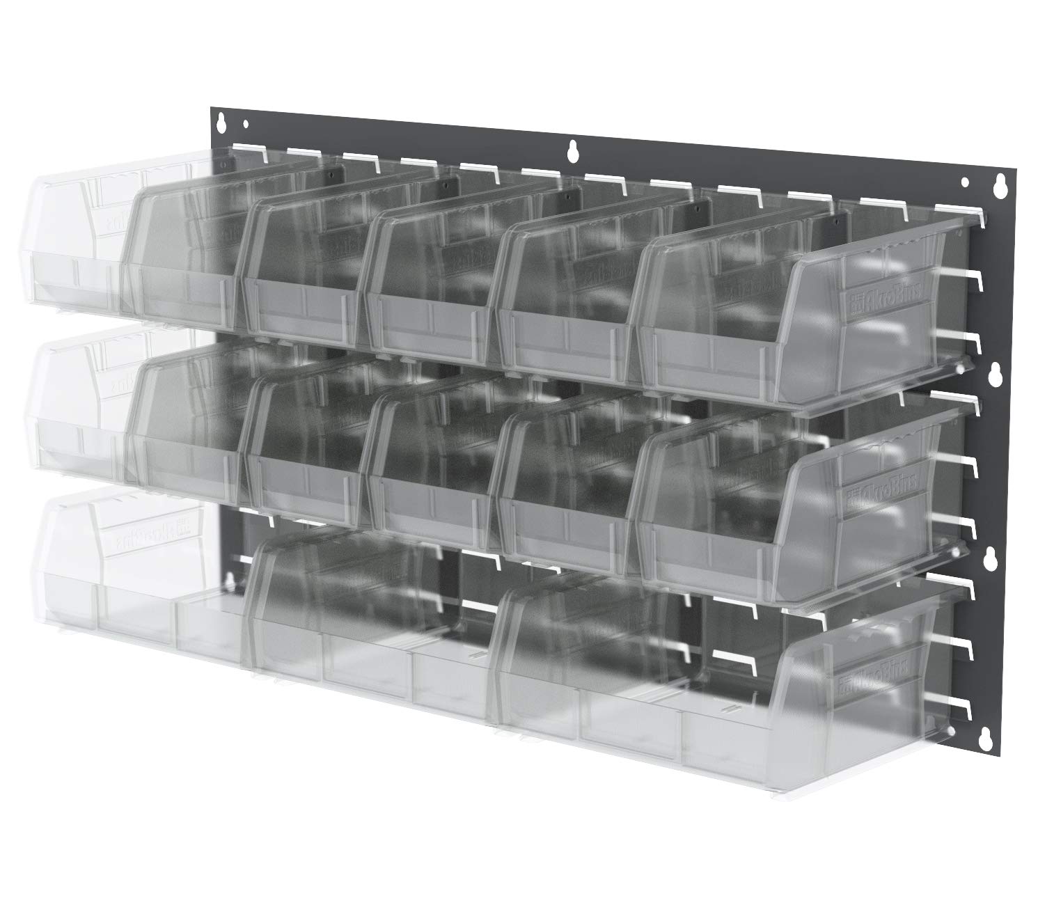 Akro-Mils 30235 AkroBins Plastic Storage Bins, Space-Saving Stackable Bins for Garage, Pantry, Craft Organization, 11