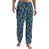 GPLYFBU Men's Pajama Pants with Pockets Elastic Waistband Lightweight Breathable Sleep Pants for Men Soft Lounge Pants