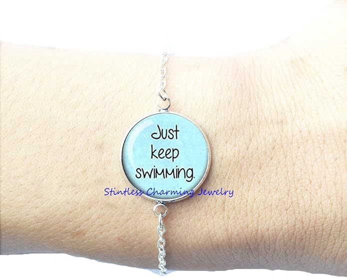 Just Keep Swimming Bracelets Bracelet Swimming Jewelry