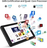 VASOUN 7 inch Tablet Android 13 Quad Core 32GB 1024x600 IPS Case view 3