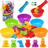 LEADSTAR Montessori Colour Sorting Toys 46 pcs for Toddlers, 3 4 5 Years view 1