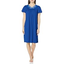 Shadowline Women's Petals 40 Inch Sleeveless Waltz Gown - 100% Opacitrique Nylon (Sapphire, Large)