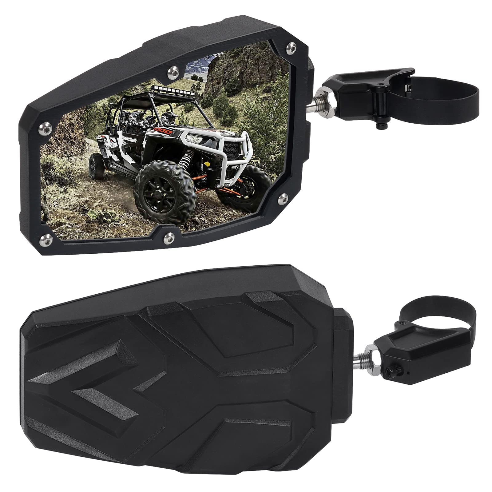 Photo 1 of Esploratori UTV Side Mirrors for 1.65"-2" Roll bar, UTV RZR Mirrors Compatible with Polaris RZR, Can Am Maverick X3, Kawasaki Teryx,Talon, Arctic Cat Wildcat, Gator,CFMOTO, Pioneer Rhino,Yamaha YXZ