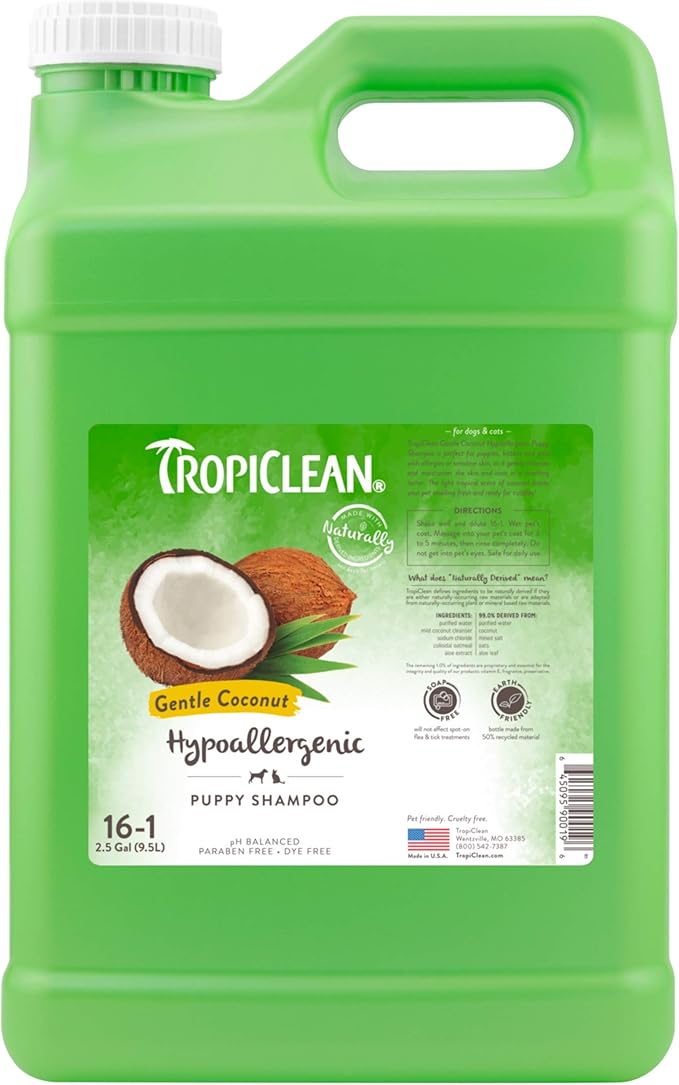 tropiclean gentle coconut puppy shampoo