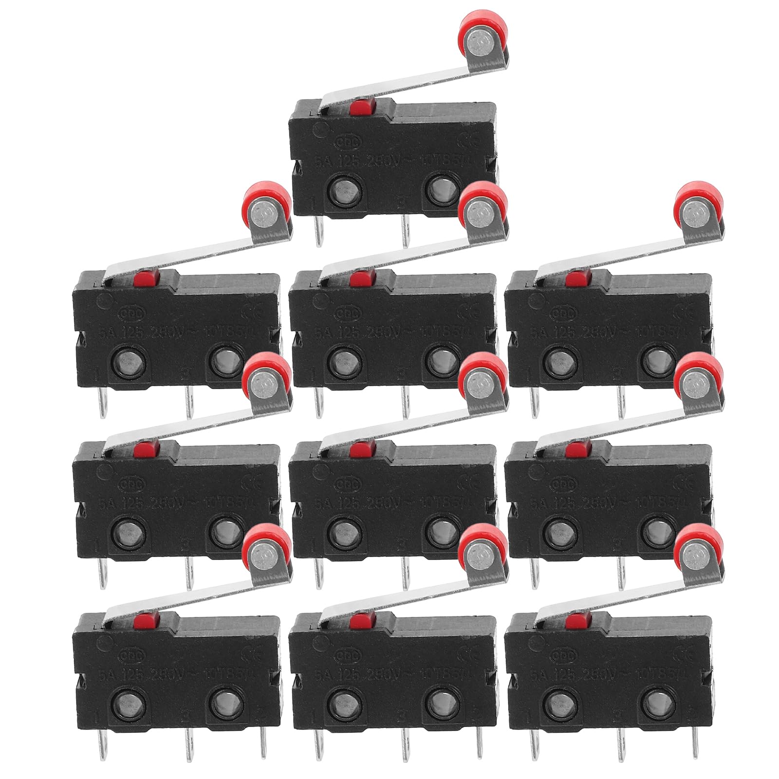 Switch Roller Lever Arm SPDT Limit Switch Snap Action Lots - Pack of 10