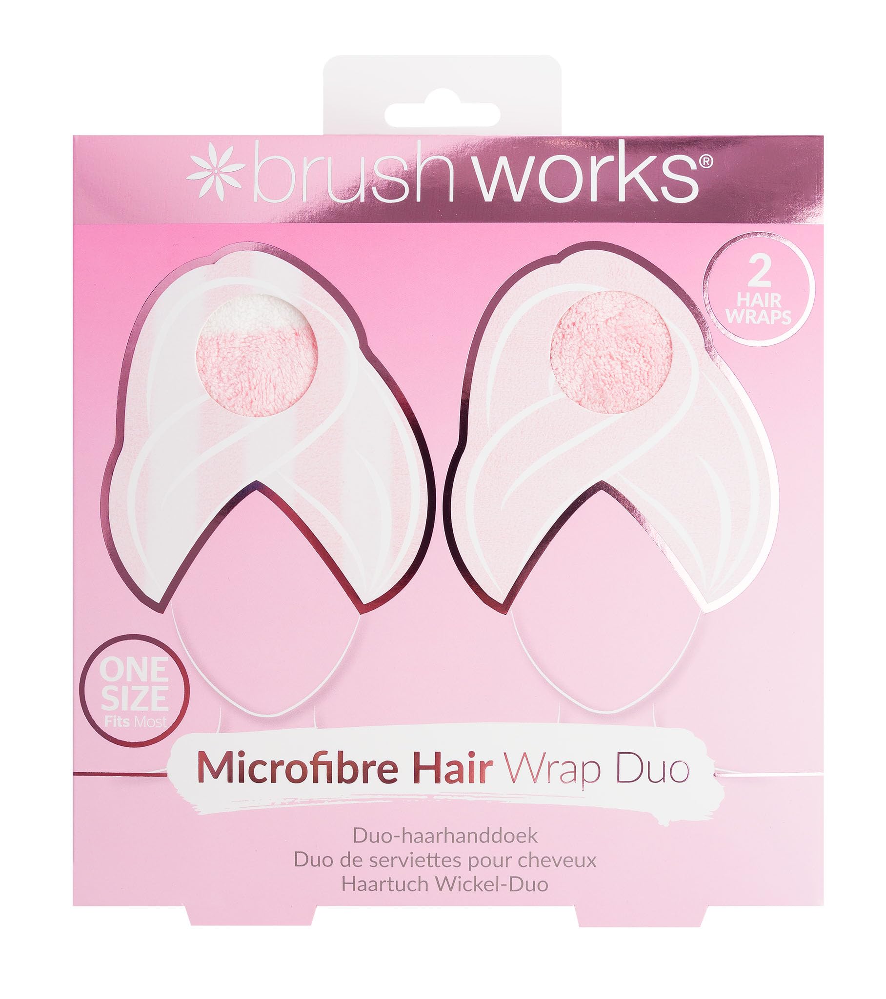 Brushworks Hair Towels - 2 Pack