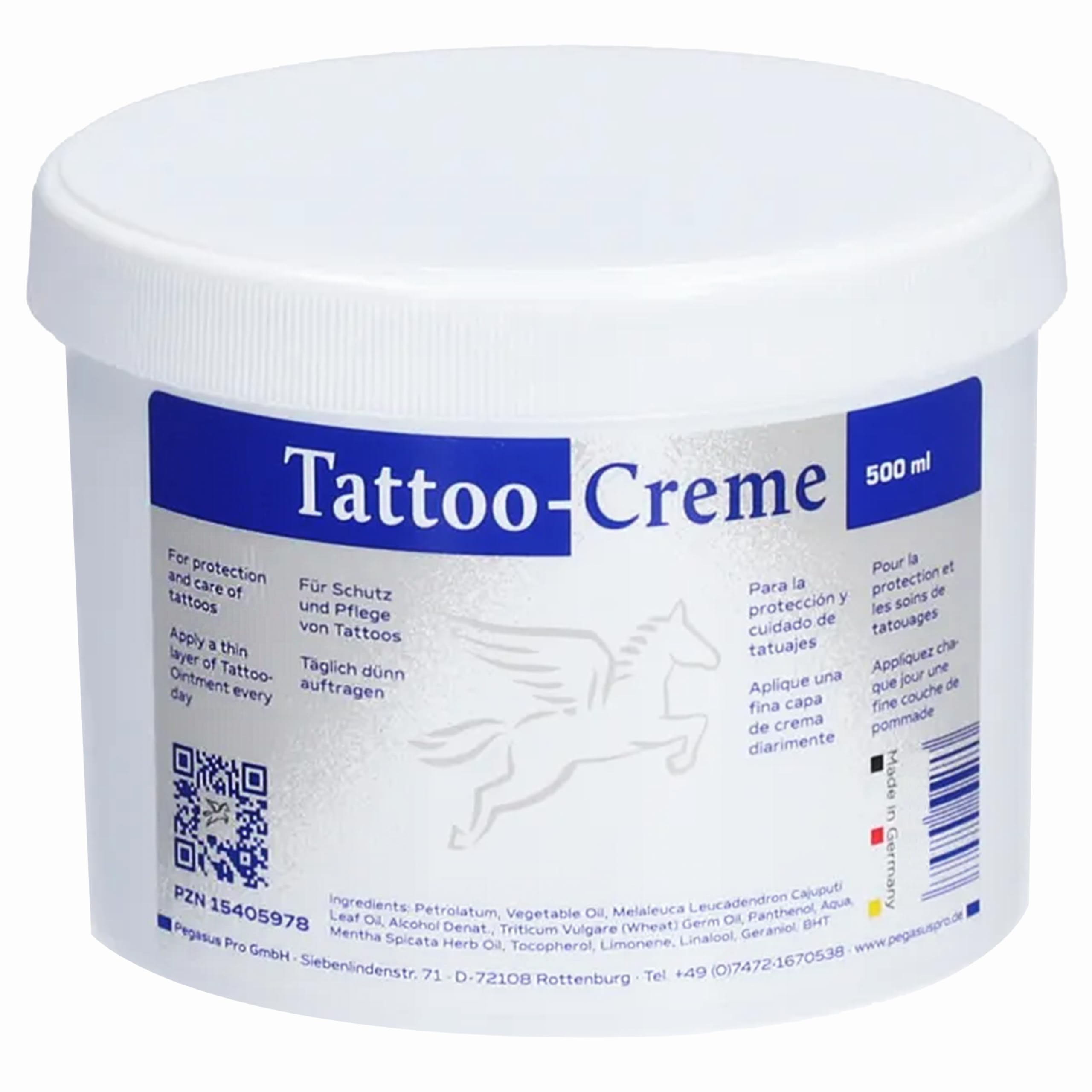 TATTOO CREME Pegasus Pro 500 ml Dose
