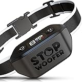 STOPWOOFER Dog Bark Collar - No Shock, No Pain, Rechargeable Humane Barking Control Device for Small, Medium and Large Dogs -