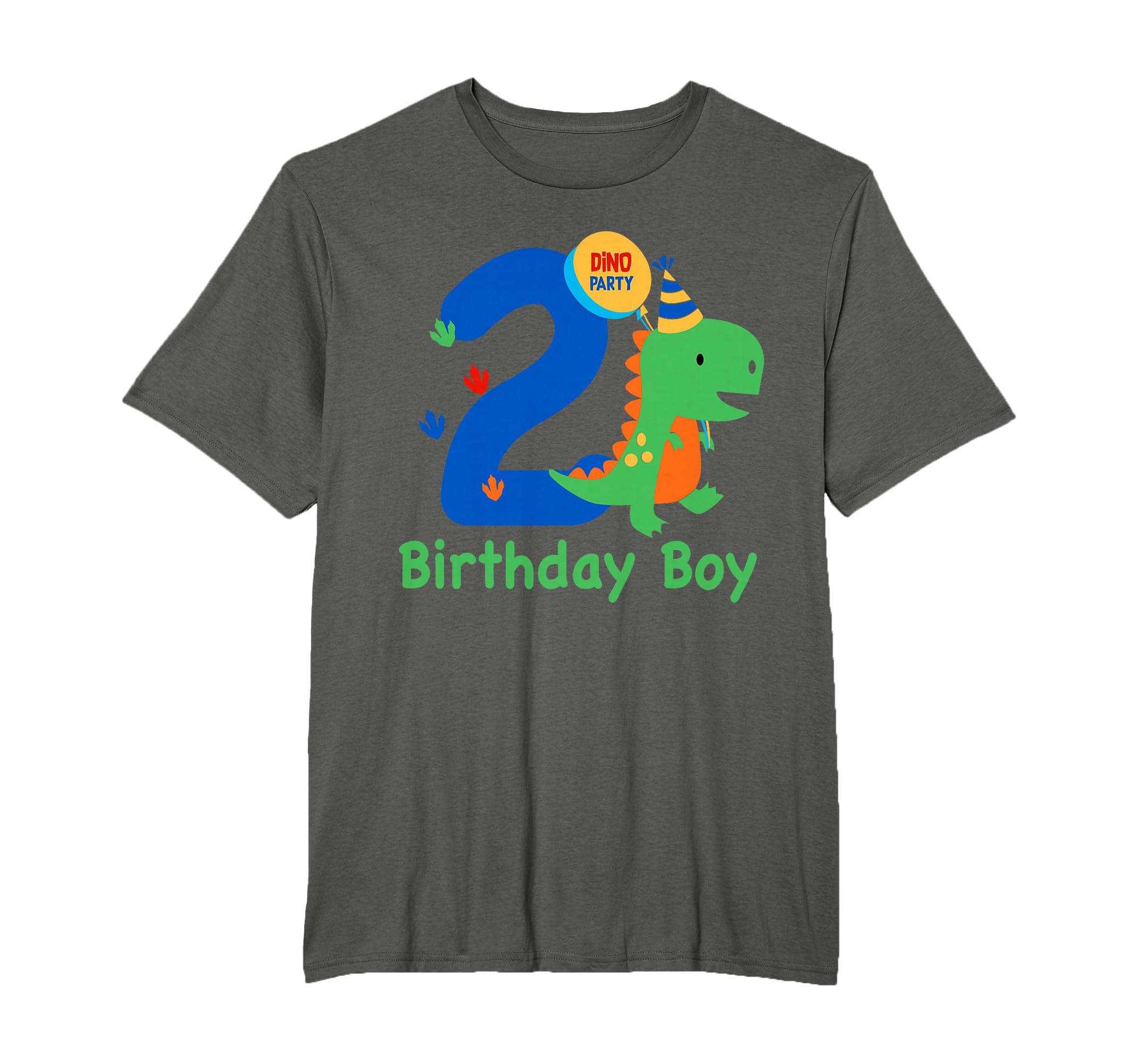 Photo 1 of 2nd Birthday Dinosaur Boy T-Rex Matching Family Party Two T-Shirt white