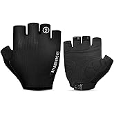 INBIKE Cycling Gloves - Shock-Absorbing, Breathable, Anti-Slip Fingerless Road Bike Gloves for Men & Women
