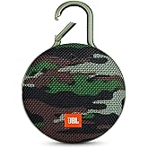 JBL Clip 3, Camouflage - Waterproof, Durable & Portable Bluetooth Speaker - Up to 10 Hours of Play - Includes Noise-Cancelling Speakerphone & Wireless Streaming