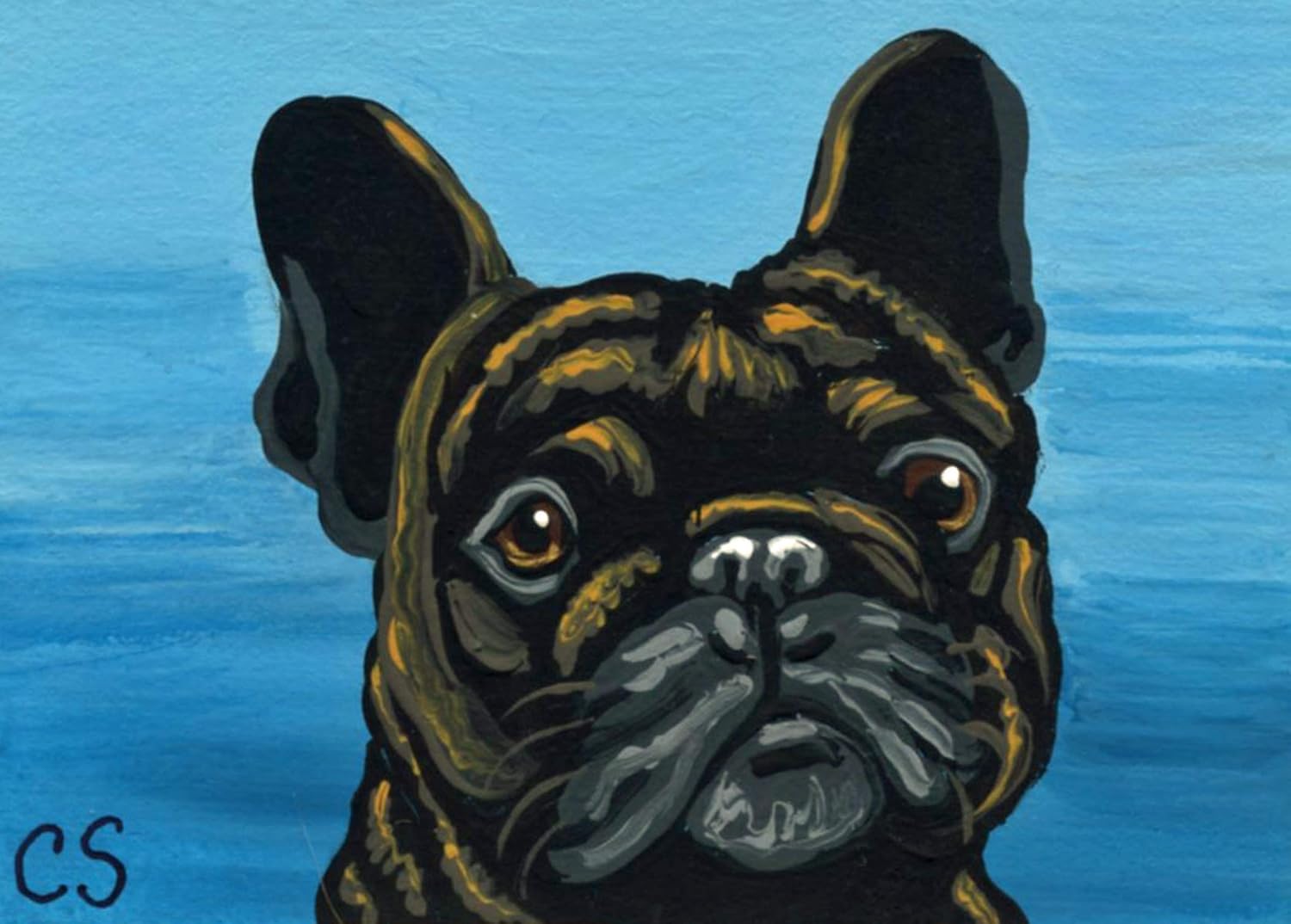 frenchie painting
