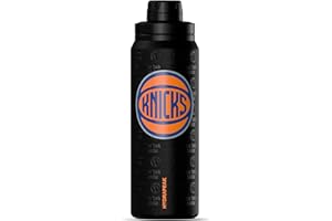 Hydrapeak x NBA Officially Licensed New York Knicks 26 oz Active Water Bottle with Chug Lid and Handle Reusable Stainless Steel Double Wall Insulated Sports Gift