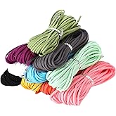 Faux Leather Cord for Jewelry Making 100 Yards 2.6mm 10 Bundles Colored Suede String Rope for Bracelet DIY Crafting Cord for Necklace-Dream Catcher Supplies-Hat- Walking Stick