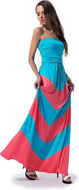 turquoise strapless dress