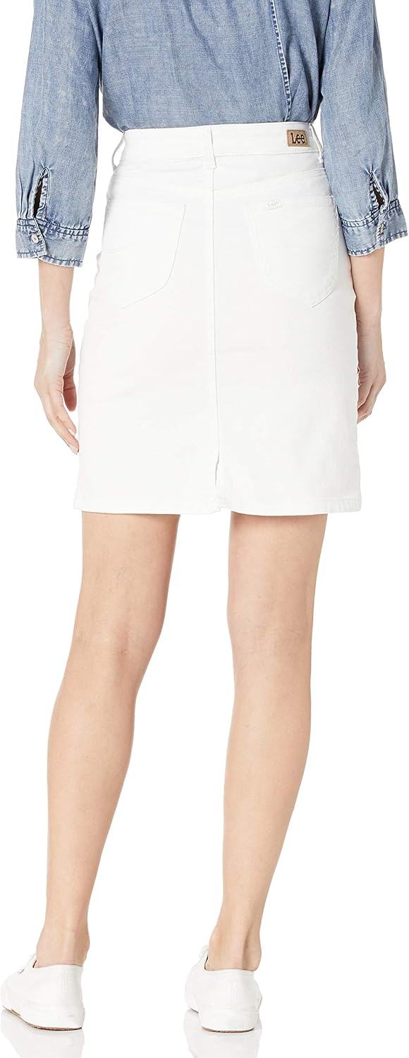 Lee Women's Regular Fit 21" Denim Skirt at  Women’s Clothing store