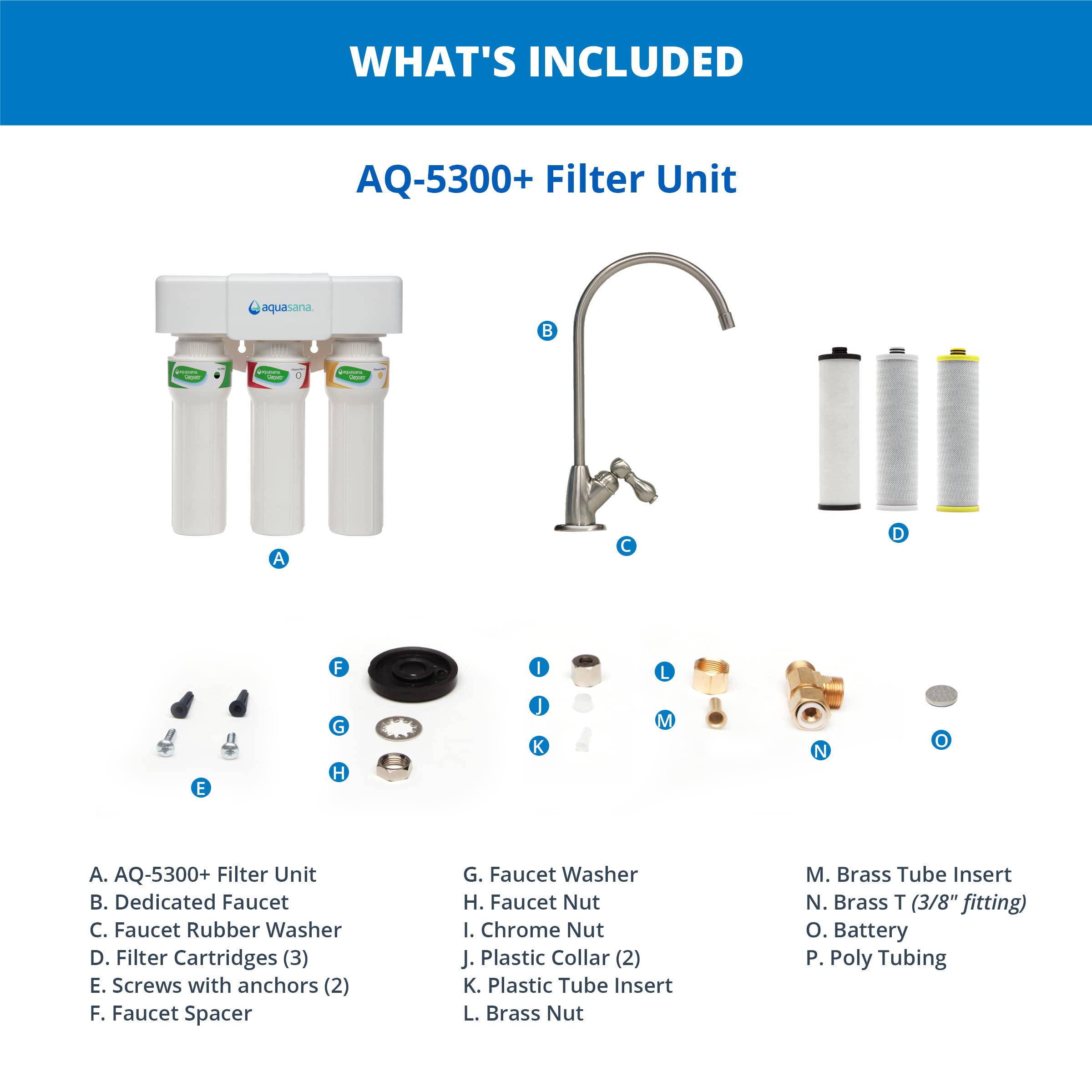 Aquasana 3Stage Max Flow Claryum Under Sink Water Filter System