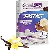 Lactase Enzyme 30 Tablets Vanilla - 9.000 FCC - Sensilatte – Quick Dissolution – Helps with Digestive Comfort – Prati Donaduzzi