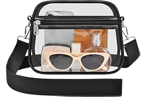 Busiuw Clear Bag for Stadium Events Mini Small Clear Purse for Stadium Events