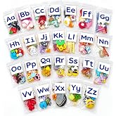 Alphabet Objects Set, 130+ Beginning Sound Trinkets for Phonics &amp; Language Learning, 5 per Letter A&ndash;Z, Montessori Learning Materials Say &amp; Play