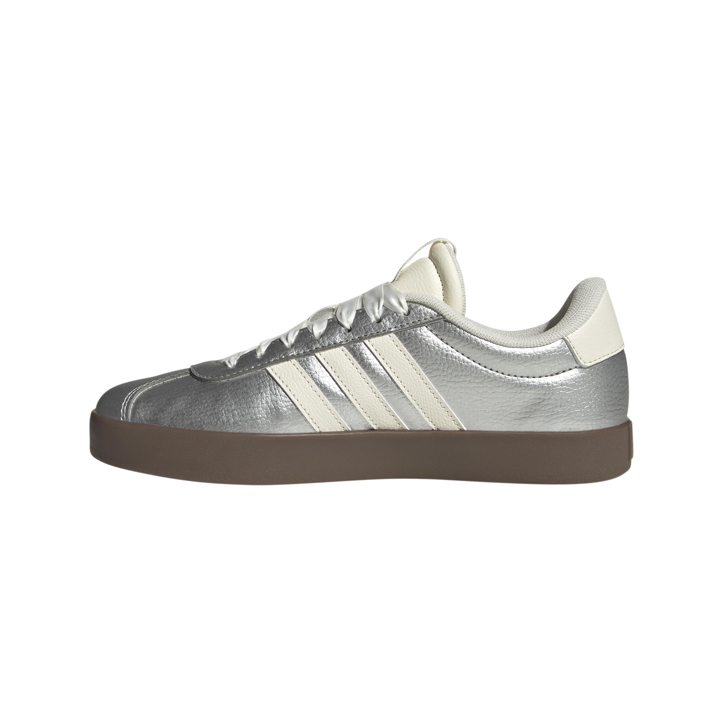 adidas Women's Vl Court 3.0 Sneaker, Silver