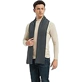 Glen Mila Mens Classic Winter Scarf Cashmere Winter Scarves Long Plain Fashion Formal Soft Scarf for Men