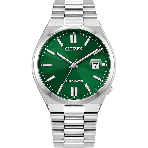 Amazon.com: Citizen Men's Eco-Drive Zenshin Three-Hand Green Dial