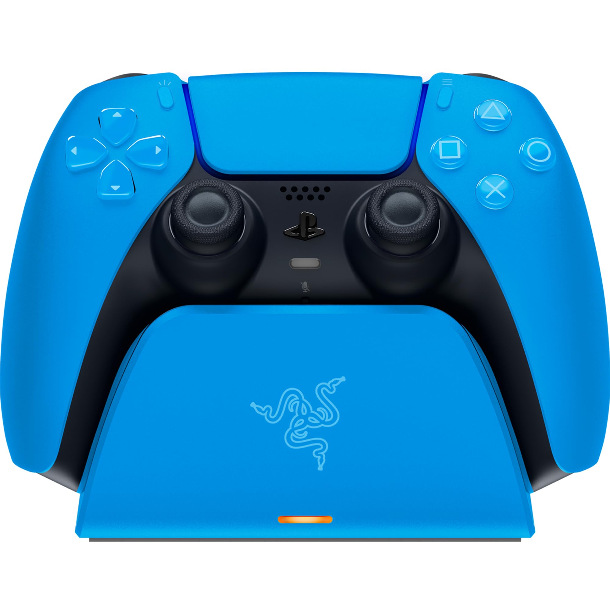 Razer Quick Charging Stand - Pour Manette PS5 (Charge Rapide, Alimentation Par Usb, Navigation À Une Main) Bleu