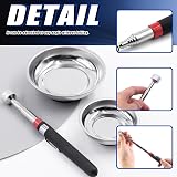 GLARKS 4Pc Magnetic Tool Trays w/ Pickup Stick Set 3" 4" 6" Round Bowls 10lb view 4