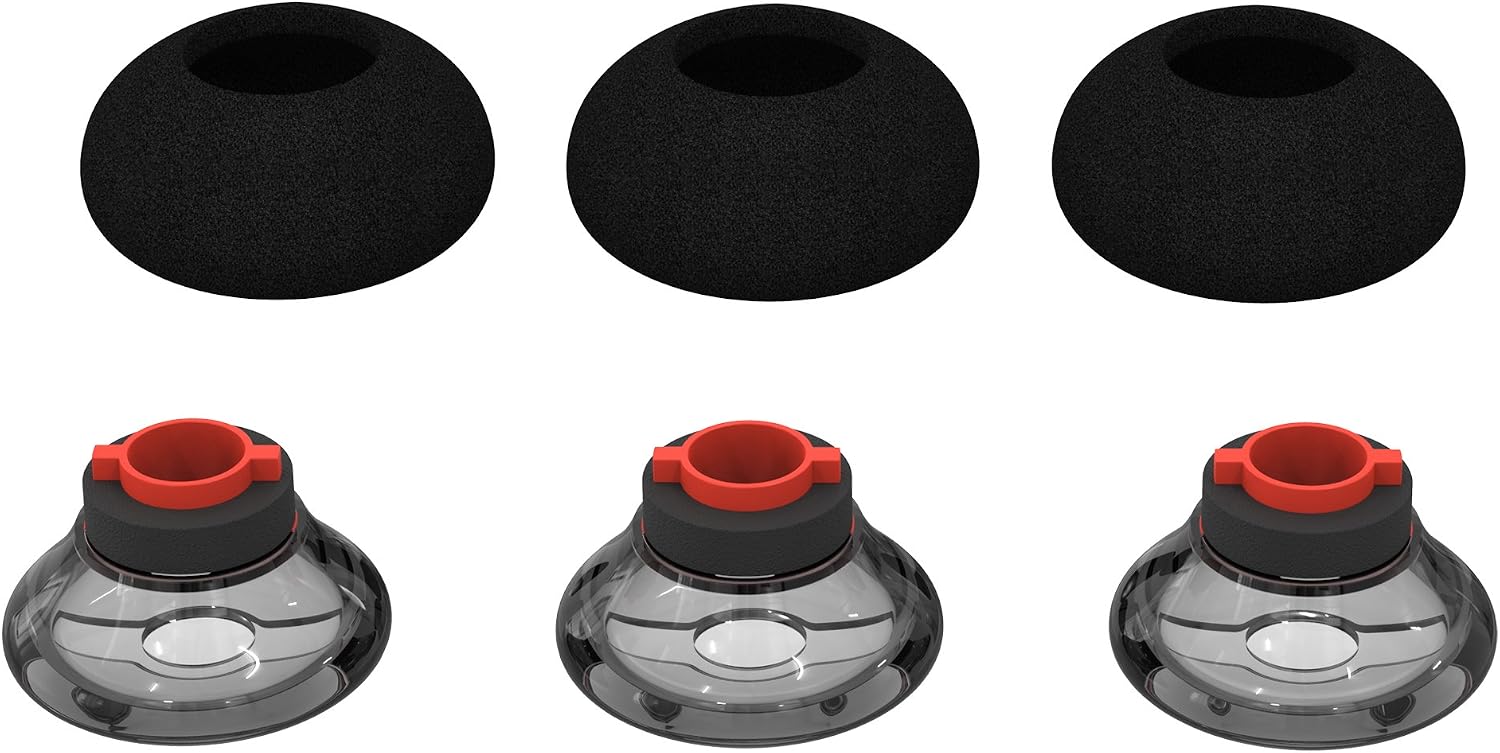 Voyager 5200 Eartips Replacement,Voyager Legend 30/ Voyager Legend 50 Ear tips,3 Pack Eargel kits Foam Cushion Cover for Plantronics/Poly Voyager Headphone-Medium