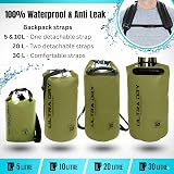 Ultra Dry Adventurer Premium 20 L Waterproof Dry Bag with Phone Case Green view 2