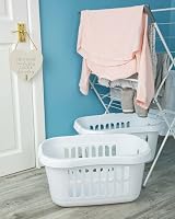 JMS we create smile 60 Litre Laundry Basket Set of 2 Ice White view 5