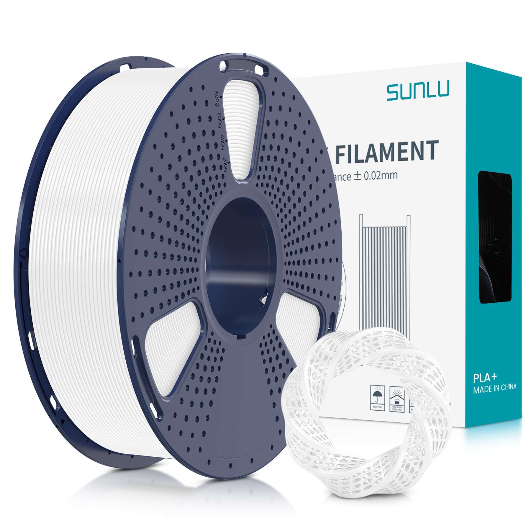 SUNLU 3D Printer Filament PLA Plus 1.75mm, SUNLU