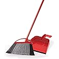 Balai Et Pelle O-Cedar Pet Pro PowerCorner - Pour Poils D'animaux, Forme En V, Peigne Intégré, Rouge