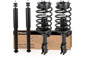 KUIPERAUTO 4PCS Rear and Front Struts Shocks Absorbers Compatible for 2005-2010 Ford Mustang Excludes Shelby Bullitt 349026 172138