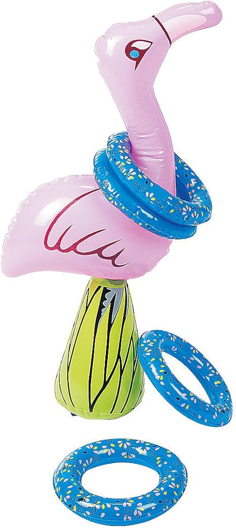 inflatable flamingo ring