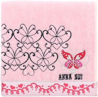 Amazon Anna Sui アナスイ チョウ 蝶々 タオルハンカチ ハンドタオル