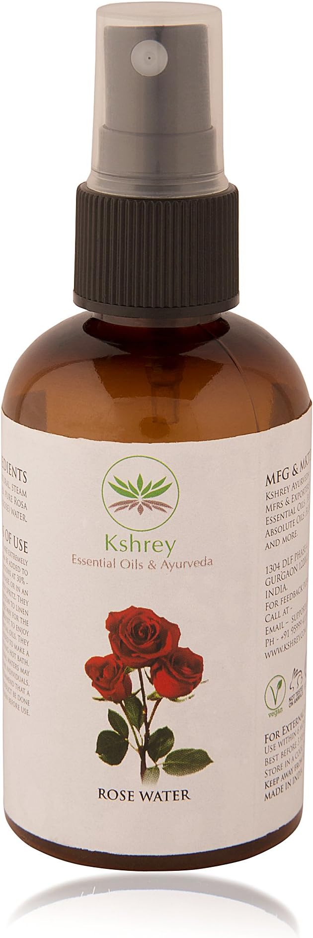 Kshrey Ayurveda Rose Floral Toner Water for Face and Skin(100ml)