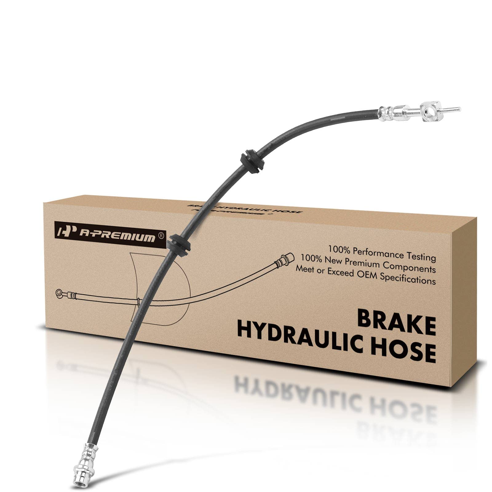 Photo 1 of A-Premium Rear Driver or Passenger Brake Hydraulic Hose Compatible with Select Land Rover Models - LR2 2013-2015, Range Rover Evoque 2012-2015, 2.0L