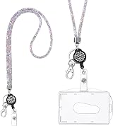 Vicloon Victorini Crystal Transparent Card Holder with Lanyard Set