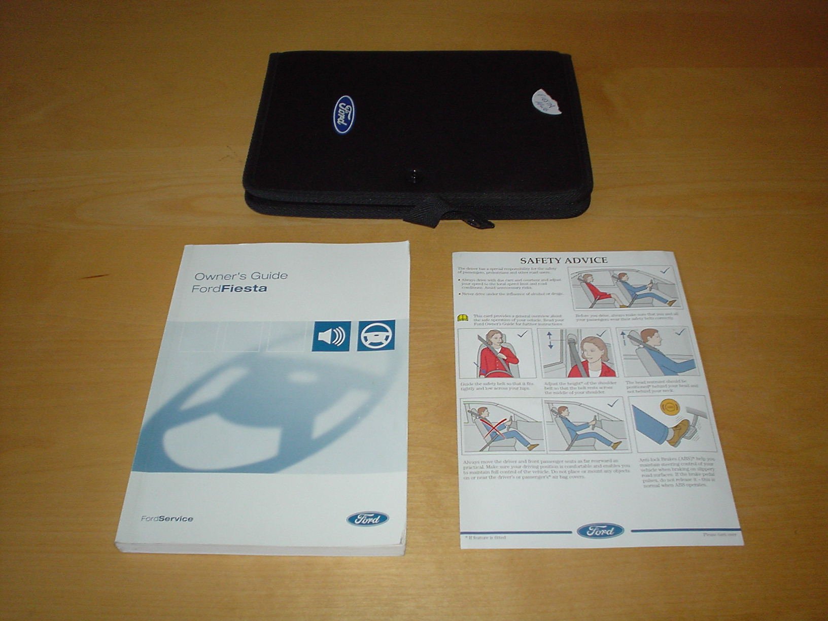 FORD FIESTA Mk6 OWNERS MANUAL HANDBOOK c/w WALLET (2002 - 2009) 3 DOOR 5  DOOR & VAN - 1.25 1.3 1.4 1.6 DURATEC 1.4 L DURATORQ TDCI - OWNER'S HAND  BOOK ...