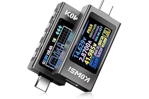 Diymore USB C Power Meter Tester,USB C Tester Digital Multimeter with LCD Display,Digital Voltmeter Type C Voltage and Curren