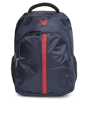 Swiss Eagle 19 Ltrs Blue/Red School Backpack (SE7008NVRD)