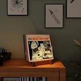 YuanDian Light Up Vinyl Record Storage Display Holder Wood Acrylic view 4