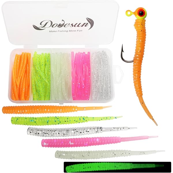 Killer Jigs 1.5" Club Tails Glow Pink Crappie Bait - 40 Or 100 Pack - Soft Plastic Fishing Lures