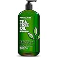 Majestic Pure Tea Tree Shampoo for Men and Women -16 fl oz - Hydrating Formula Fights Dandruff, Lice and Itchy, Irritating or Dry Scalp - For All Hair Types - Sulfate Free