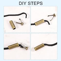 uxcell Metal Shoe Lace Tips, 4Pcs Shoelace