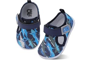 Besroad Toddler Water Shoes Boys Girls Swim Aqua Shoes Breathable Quick Dry Barefoot Sandals for Beach Swimming Pool