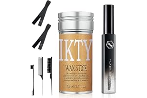 SPRINGSUGAR 7 Pcs Hair Wax Stick for Flyaways Edge Control Slick Stick - Hair Styling Products Includes Wax Stick for Hair, Hair Finishing Stick, Hair Styling Comb, Elastic Bands for Wig Edges for Women
